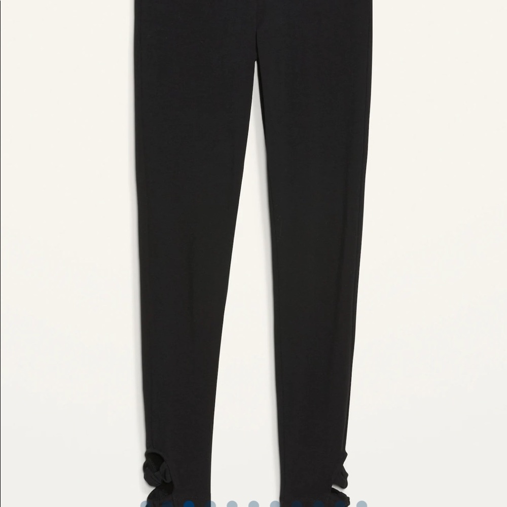 High-Waisted Double-Knot Ankle Leggings For Women